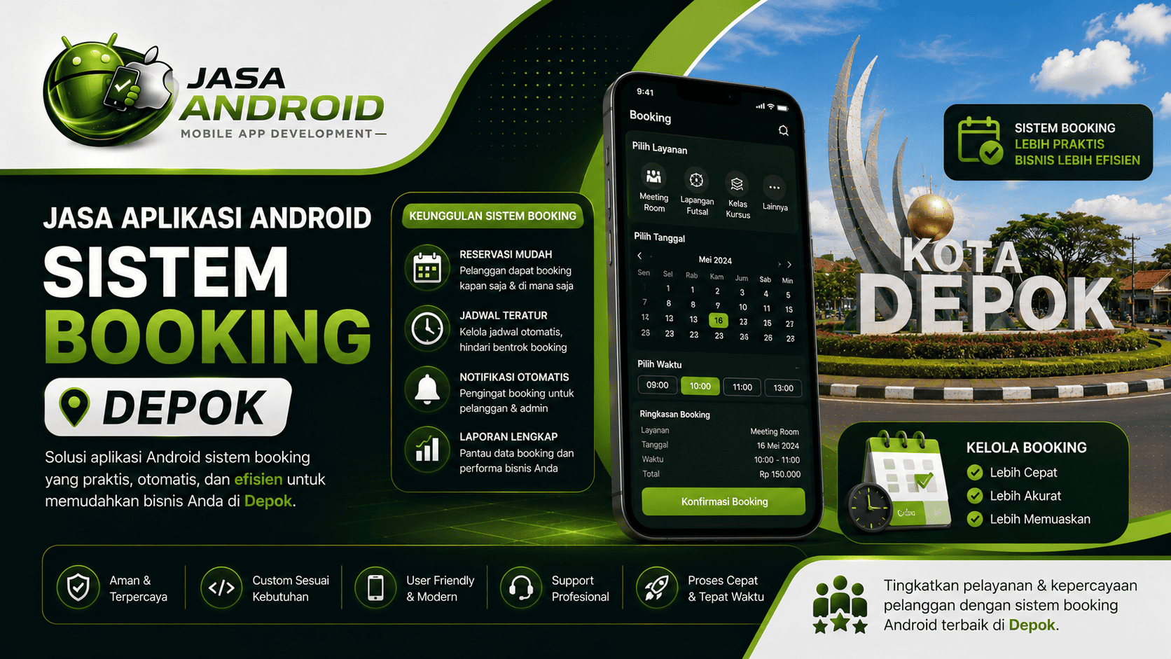 Jasa Aplikasi Android Sistem Booking Depok: Solusi Reservasi Digital Modern untuk Meningkatkan Pelayanan Bisnis